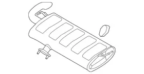 28710-p0550 Hyundai Genuine Muffler
