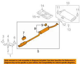 28600d3170 Hyundai Oem 16-18 Tucson Exhaust Components-center Muffler