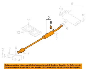 28600d3680 Hyundai Oem 19-21 Tucson Exhaust Components-front Muffler