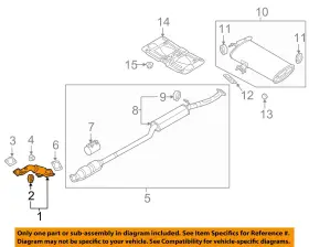 28610d3330 Hyundai Oem 19-21 Tucson Exhaust Components-front Muffler