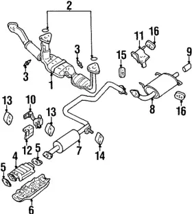 20100-38u27 Infiniti 2010038u27 Genuine Muffler