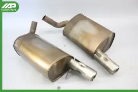 4r83835232ca Jaguar 05-08 S-type X200 4.2l Left And Right Side Exhaust Silencer Mufflers Oem