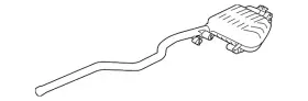 T2h41046 Jaguar Genuine Rear Muffler
