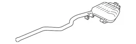 T4a33323 Jaguar Genuine Rear Muffler