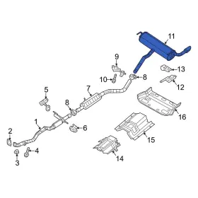 68286399ac Jeep Oe For Cherokee 2021-2023 Exhaust Muffler