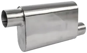 30248 Jegs Chambered Deep-tone Muffler 3 Inch Offset Inlet / Outlet