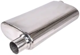 30347 Jegs Turbo Muffler 2 1/4 Inch Offset/offset - Reversible 4 H X 9 W