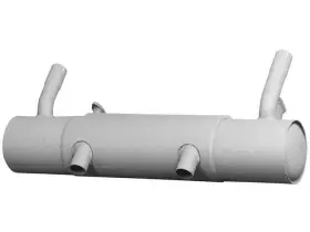 61313nvhx Jp Group Dansk For 1956-1959 Porsche 356a Muffler 1957 1958