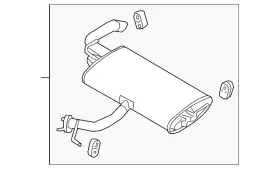 28710-g5130 Kia Genuine Rear Muffler