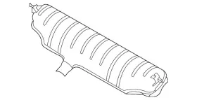 Lr146019 Land-rover Genuine Muffler