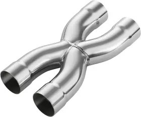 Sh-x225 Lcgp 2.25 Inch Polished Exhaust X Pipe Universal In/out