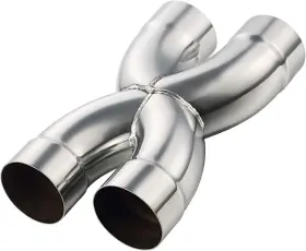 X-300 Lcgp Universal 3 Inch In/out Crossover X Pipe 12 Length Stainless Steel