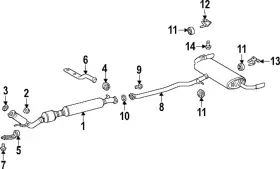 17430-25301 Lexus Genuine Exhaust Muffler
