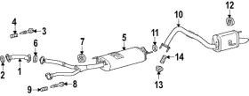 17430-70880 Lexus Genuine Rear Muffler