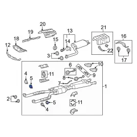 9008046121 Lexus Oe For Ls600h 2008-2012 Exhaust Muffler Clamp