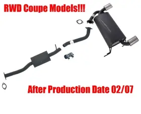 152648 Mac Auto Parts Resonator With Middle Rear Muffler After Production Date 02/07-2007 G35 Rwd Coupe