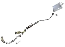 153396 Mac Auto Parts Full Exhaust System Catalytic Converters Resonator Muffler Fits Highlander 01-03