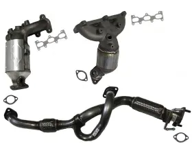160024 Mac Auto Parts Manifold Converters And Front Y Pipe Fits 07-09 Hyundai Santa Fe V6 2.7l