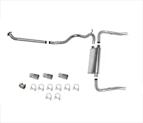 17506 Mac Auto Parts For Gm 85-92 Camaro V6 Dynomax Muffler With Wkr Pipes Dual Exhaust System