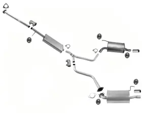194099 Mac Auto Parts Fits 2004-2006 Acura Mdx 3.5l Middle Resonator Dual Muffler Exhaust System
