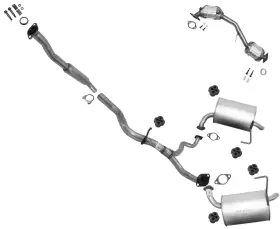 200628 Mac Auto Parts Converter Mufflers Resonator Pipe Exhaust System For Subaru Outback 2.5l 2005