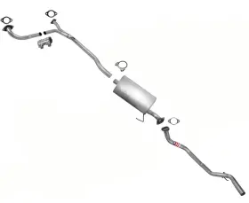 202609 Mac Auto Parts Exhaust System Muffler And Tail Pipes For 2004 2005 2006 Nissan Titan 5.6l