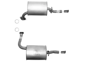 222302 Mac Auto Parts Dual Mufflers For Mazda 6 03-08 2.3l Fwd Natural Aspir 3.0l Sedan