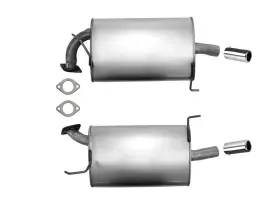 225317 Mac Auto Parts Dual Left Right Rear Mufflers Chrome Tips Gaskets For Acura Tl 1999-2003 3.2l