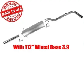 44756 Mac Auto Parts 00-03 4 Wheel Drive For Dodge Dakota Regular Cab 112 Inch Wb 3.9 Exhaust Pipe System