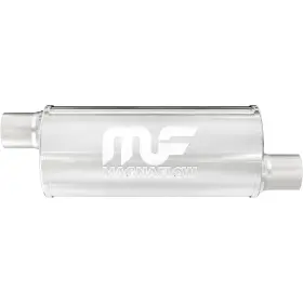 12634 Magnaflow 6x6 Inch Round Offset/offset Stainless Muffler