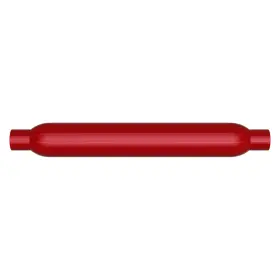 13115 Magnaflow Exhaust Muffler Glass Pack Series Aluminized Steel Round Small Size Red
