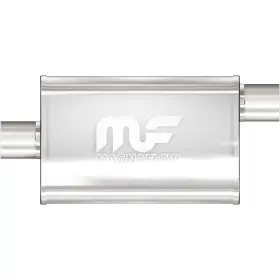 14329 Magnaflow 4 Inch X 9 Oval Muffler Offset In/center Out 3 Body Length 14 O