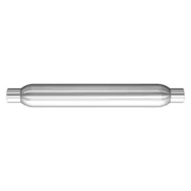 18146 Magnaflow Exhaust Muffler Glass Pack Series Aluminized Steel Round Small Size Gray