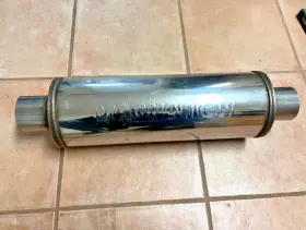 Like-12649 Magnaflow Exhaust Products 6 Inch Round 3 Inlet/outlet 18 Body 24 Overall Like 12649 Muffler