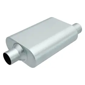 R22542 Magnaflow Exhaust Muffler Aluminized Steel Oval Gray 2.5 Inch Center Id
