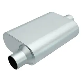 R23041 Magnaflow Exhaust Muffler Aluminized Steel Oval Gray 3 Inch Offset Id