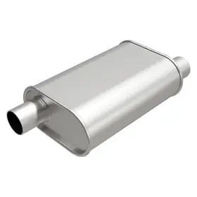 R27703 Magnaflow Exhaust Muffler Aluminized Steel Oval Gray 2 Inch Offset Id