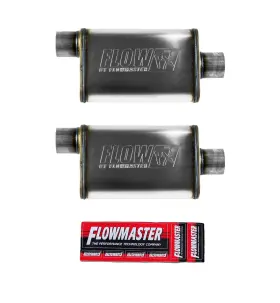 71229-2-s Maperformance Flowmaster 71229 Flowfx Muffler 409s 3 Offset In/3 Center Out Moderate - 2 Pack