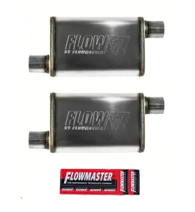 71236-2-s Maperformance Flowmaster 409s 2.5 Inch Offset In/out Flowfx Car Exhaust Muffler