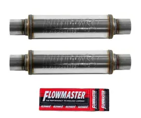 71416-2-s Maperformance Flowmaster 71416 Flowfx Muffler 2.50 In/out Center Round Moderate Sound - 2 Pack