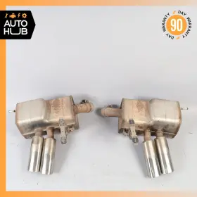 184816 Maserati 02-07 Spyder 4200 M138 Exhaust Muffler Quad Tips Left And Right Oem 49k