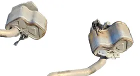670103690 Maserati Levante 3.0l Left Right Split Exhaust Muffler Pipe 2017-2022 -cut Order