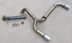 Axl-6-101-10 Mazda Corksport Twin Tip Axle Back Stainless Exhaust For 2010-2013 Mazdaspeed 3 Turbo