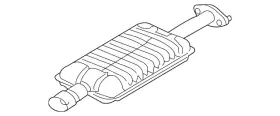 L364-40-100a Mazda Genuine Muffler