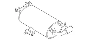 Lfzn-40-100 Mazda Genuine Muffler