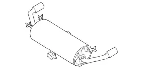 N3r5-40-100 Mazda Genuine Exhaust Muffler