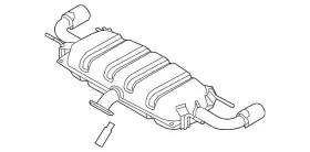 Py2b-40-100a Mazda Genuine Muffler
