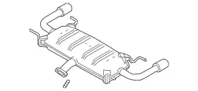 Py8d-40-100b Mazda Genuine Rear Muffler