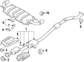 Pyas-40-100a Mazda Genuine Muffler