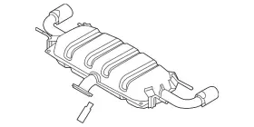 Pyd9-40-100a Mazda Genuine Exhaust Muffler